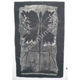 Motýl, strukturální grafika, Lubomír Přibyl (1937)