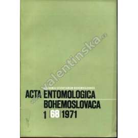 Acta entomologica bohemoslovaca, 1/1971 (časopis, přírodní vědy, entomologie, hmyz)