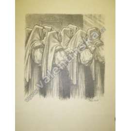 V kostele, Viktor Stretti (1910 - 1957), litografie