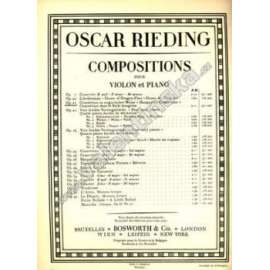 Compositions pour Violin et Piano (noty, housle, klavír)