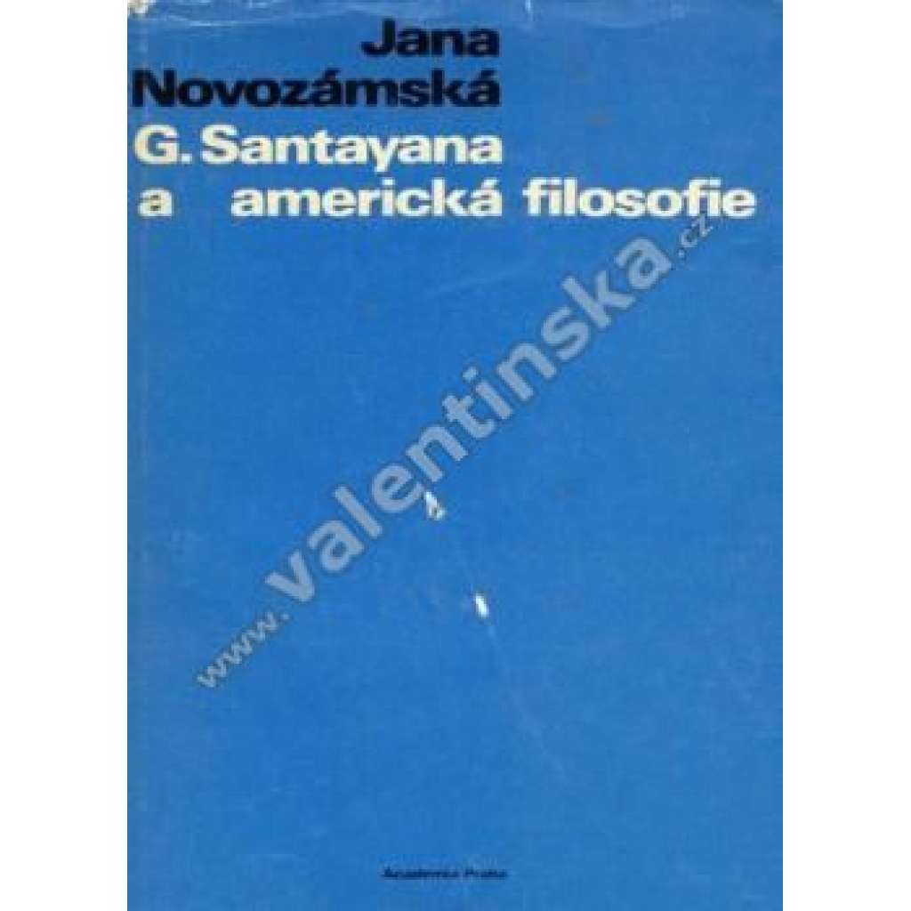 G.Santayana a americká filosofie