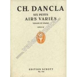 Six petits airs variés. Op.89 (noty, housle, piano - klavír)