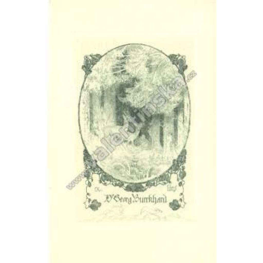 Alfred Soder (Ex-libris F. Burkhard, secese)