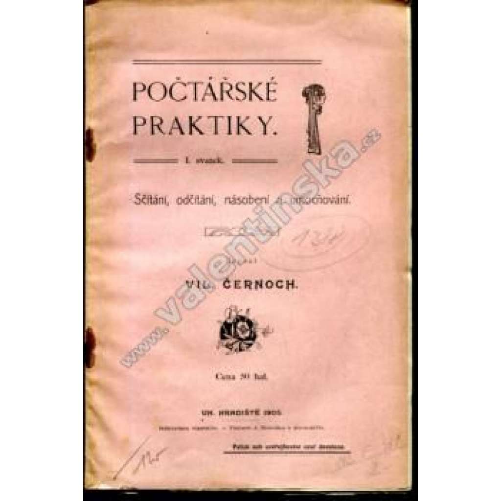 Počtářské praktiky, I. svazek