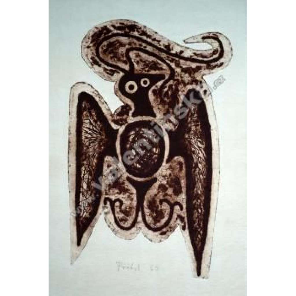 Ptáče, Lubomír Přibyl (1937), strukturální grafika
