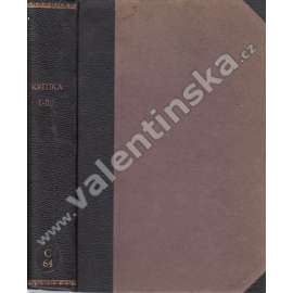 Kritika, roč. I. a  II. (1924-25) (beletrie, poezie, mj. J. Hořejší - Za Jiřím Wolkerem; K. Toman - Lenin; J. Wolker - Samota; F. X. Šalda - Kritka tvořivá, Jiří Wolker; Futurismus na rozcestí; Okleštěný Shakespeare; Juan Gris)