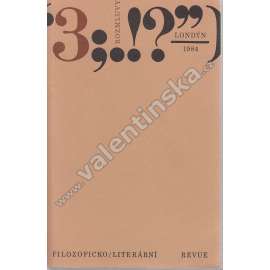 Rozmluvy, 3/1984 (exilové vydání) Filozoficko-literární revue