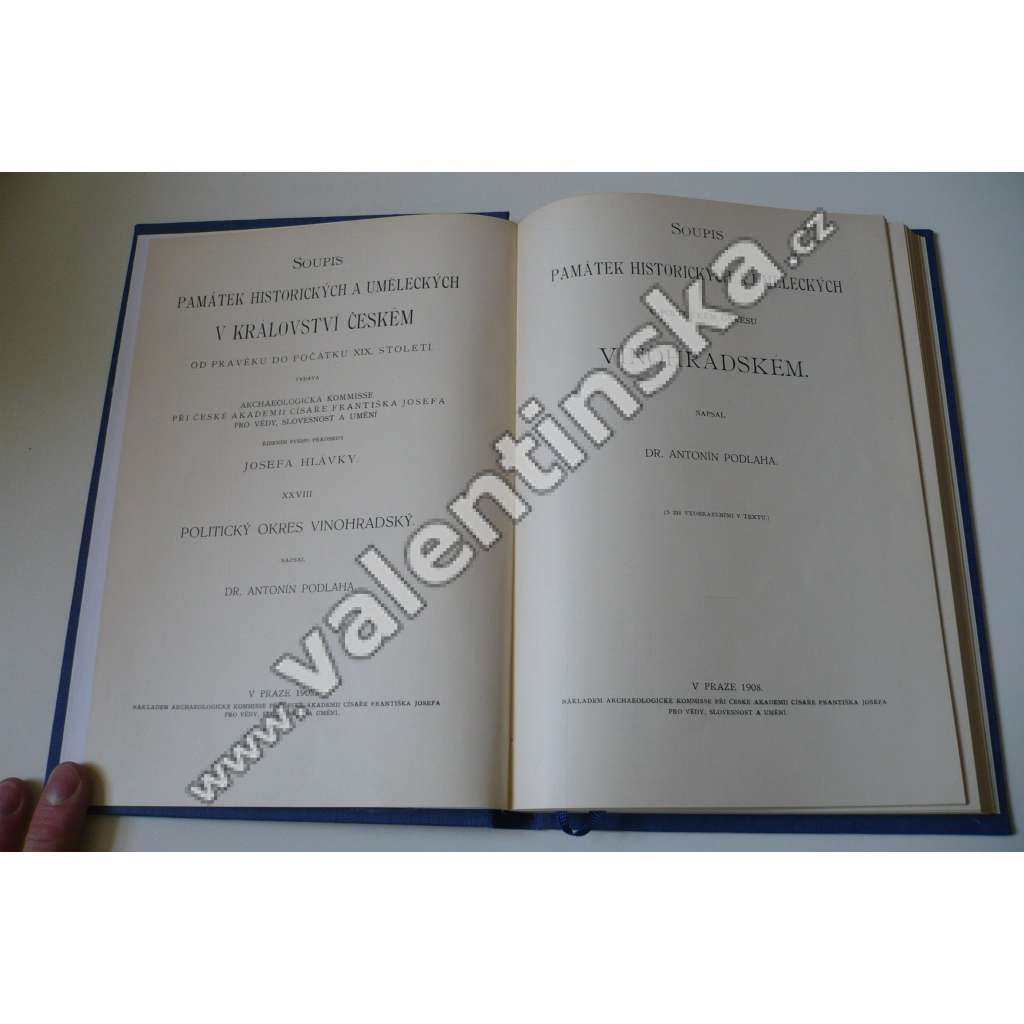 Soupis památek historických a uměleckých (Praha-Vinohrady) v politickém okresu vinohradském (dnes Praha východ, Jílové, Zvole, Kamenice, Velké Popovice, Michle, Podolí, Braník, Vršovice, Dolní Břežany, Záběhlice, Kunratice)