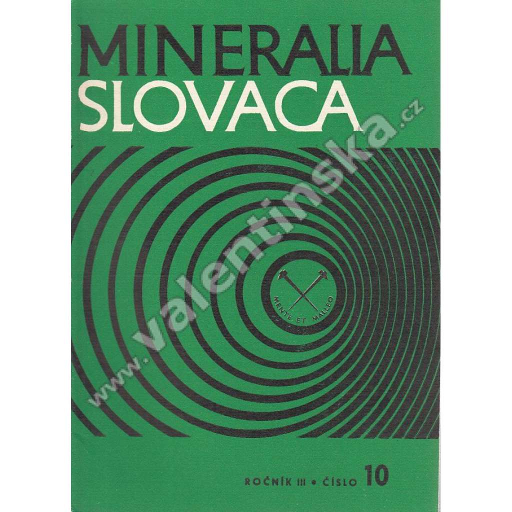 Mineralia Slovaca, roč. III. (1971), č. 10