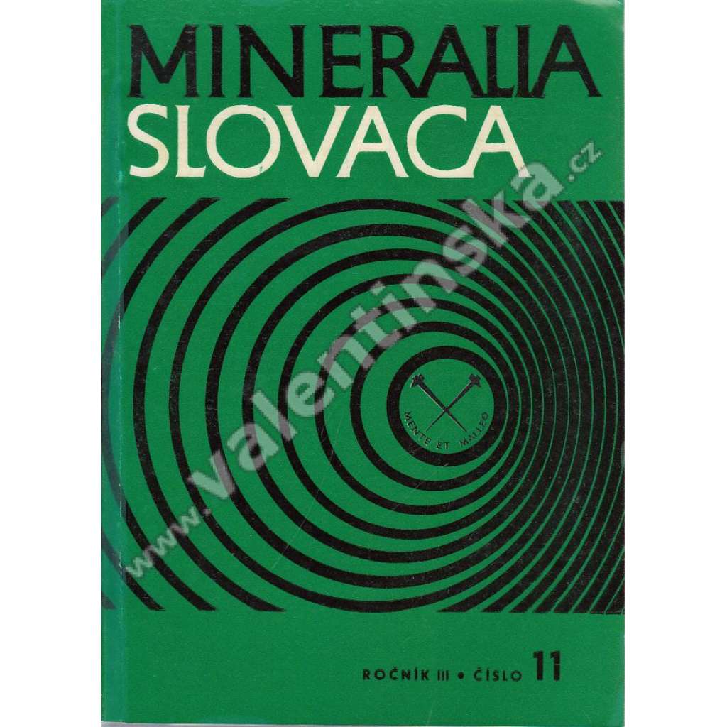 Mineralia Slovaca, roč. III. (1971), č. 11 (časopis, geologie, Slovensko, mj. Ložiská polometalických rúd pri Ponikách; Nové minerály a nové surovinové možnosti Vihorlatu)