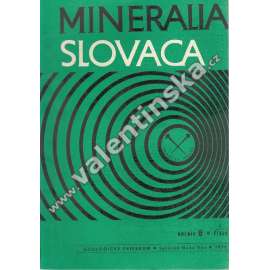 Mineralia Slovaca, roč. 8. (1976), č. 1 (časopis, geologie, Slovensko, mj. Podzemná voda kvartéru Bodvianskej roviny)