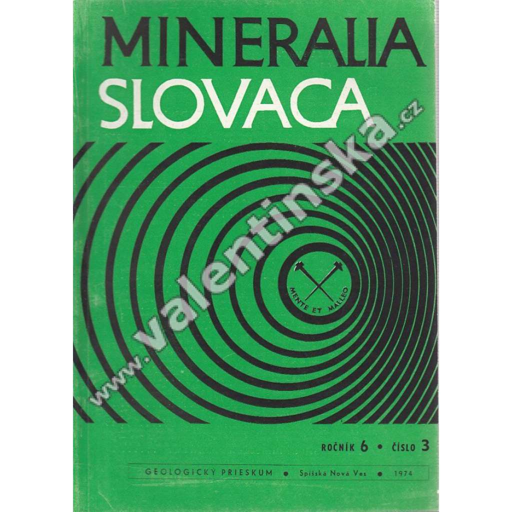 Mineralia Slovaca, roč. 6. (1974), č. 3