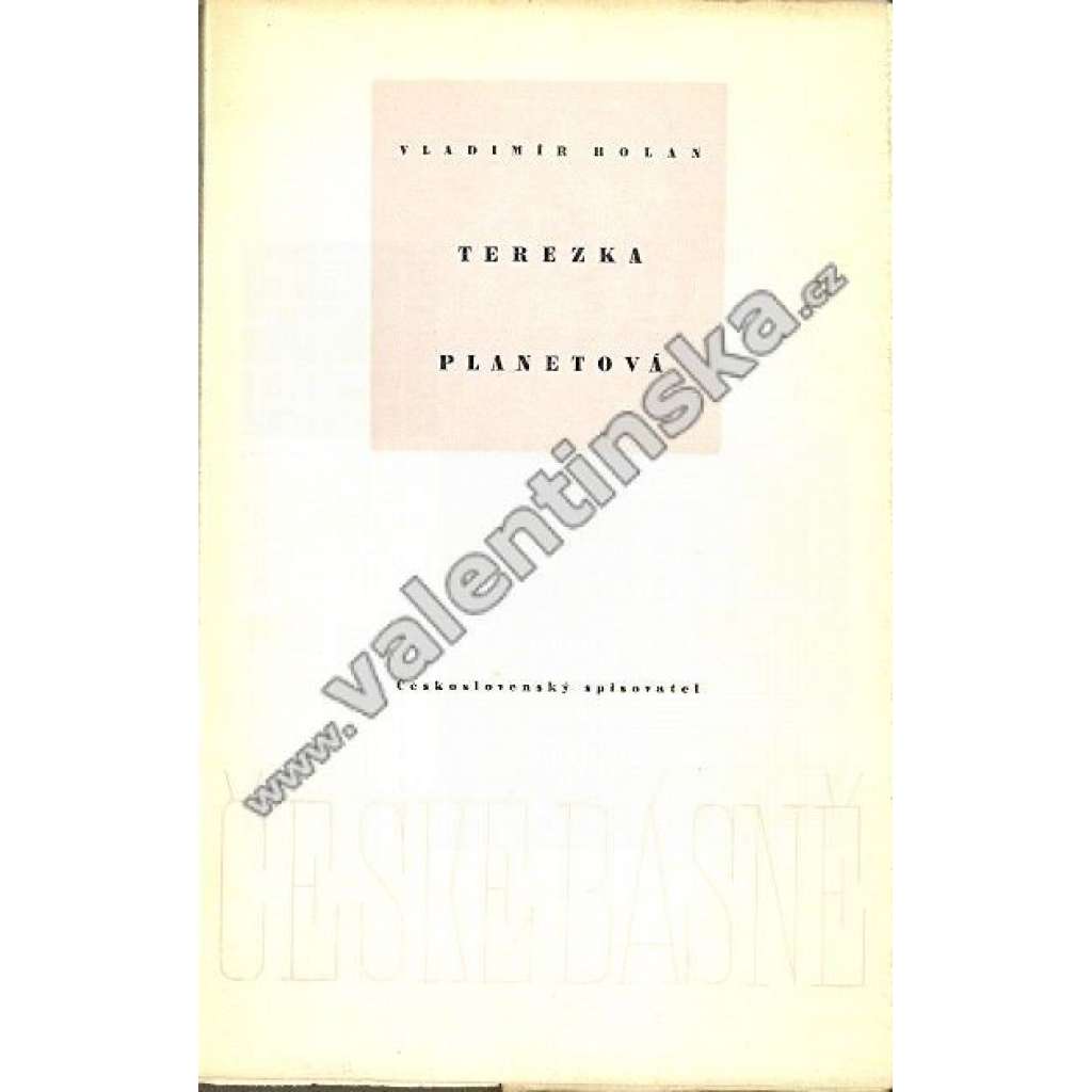 Terezka Planetová (edice: České básně, sv. 154) [poezie; obálka a graf. úprava Josef Kaplický]
