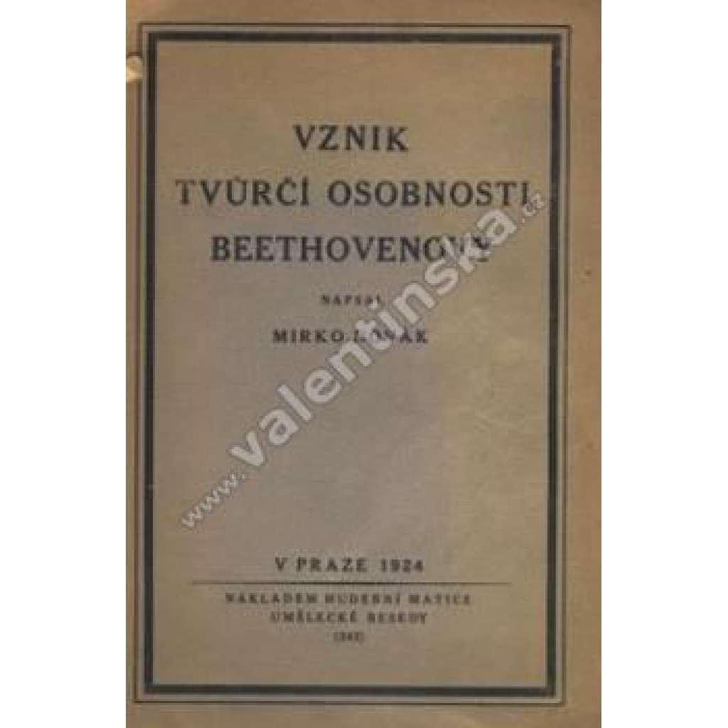 Vznik tvůrčí osobnosti Beethovenovy