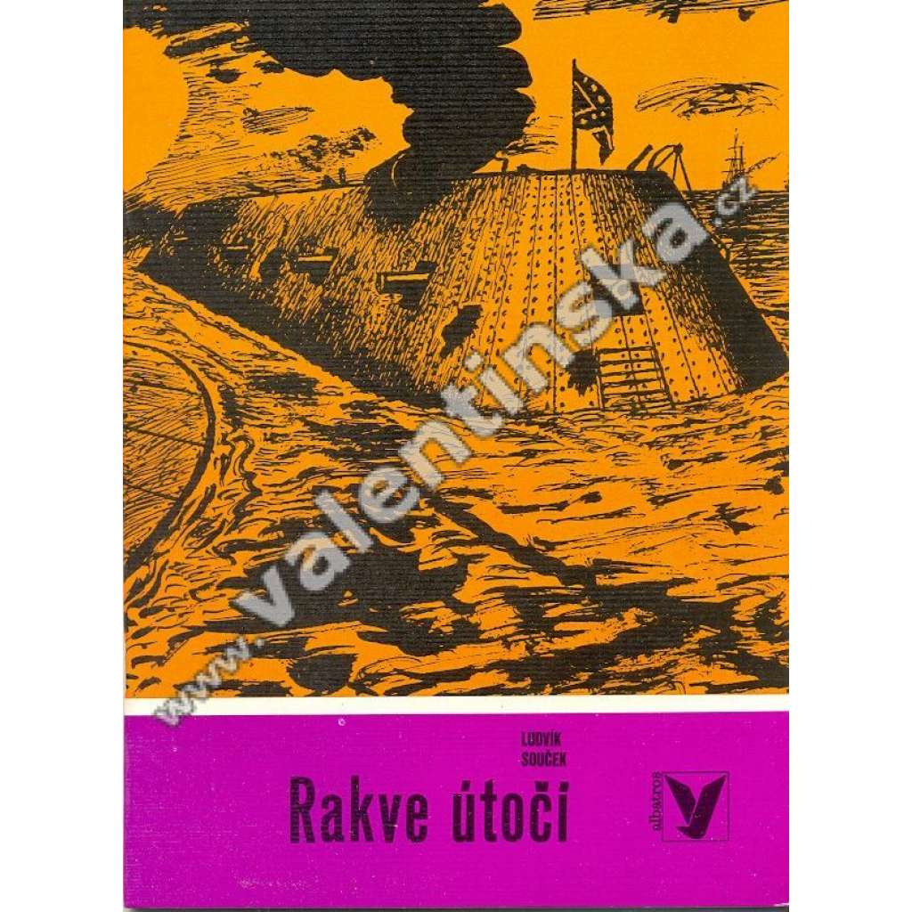 Rakve útočí (Občanská válka USA, Konfederace, námořní bitva lodí Monitor a Merrimak; ilustrace Kamil Lhoták)