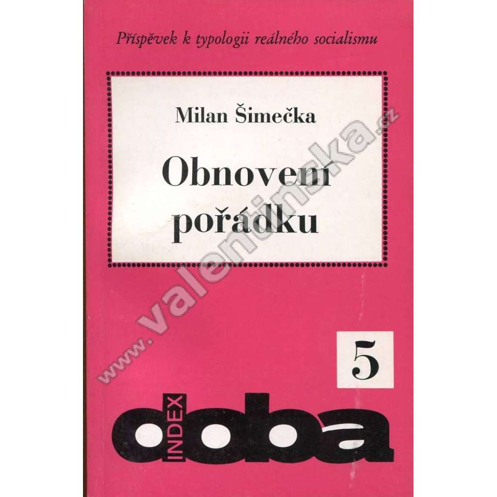 Obnovení pořádku (Rozmluvy, exilové vydání)