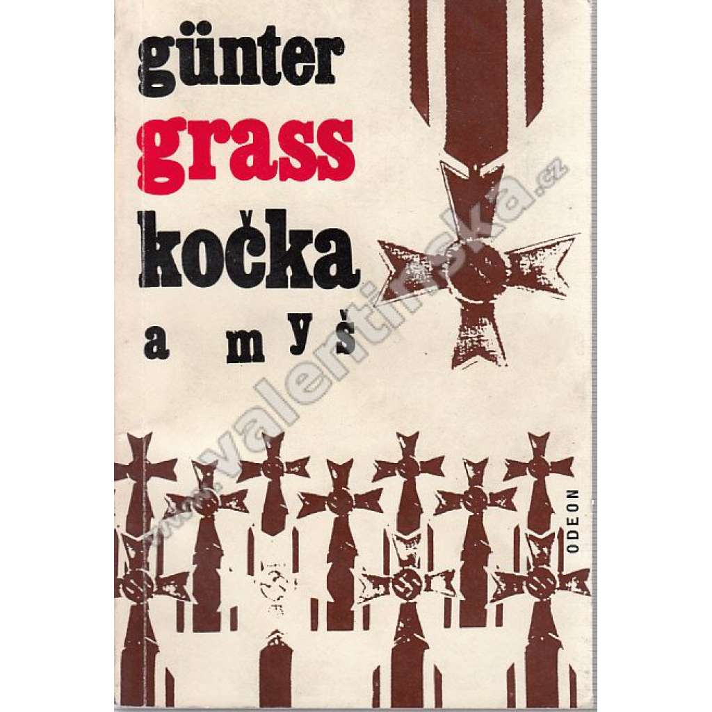 Kočka a myš [Günter Grass; novela, druhá světová válka, mj. Gdaňská trilogie; obálka Zbyněk Sekal]