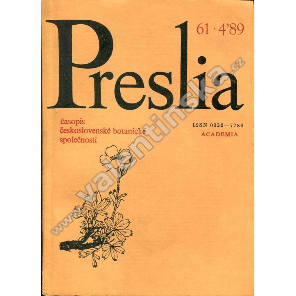 Preslia, r. 61 (1989), č. 4.
