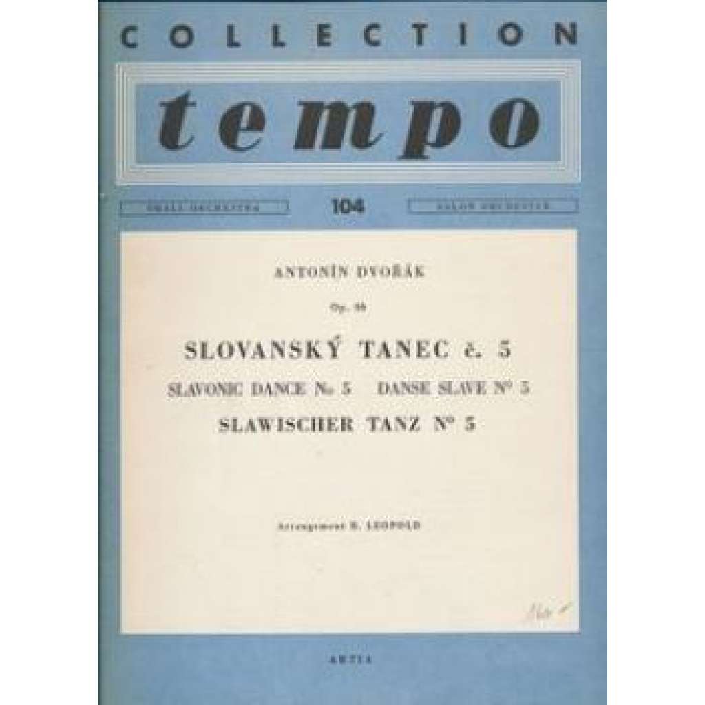 Slovanský tanec č.5.  Small orchestra