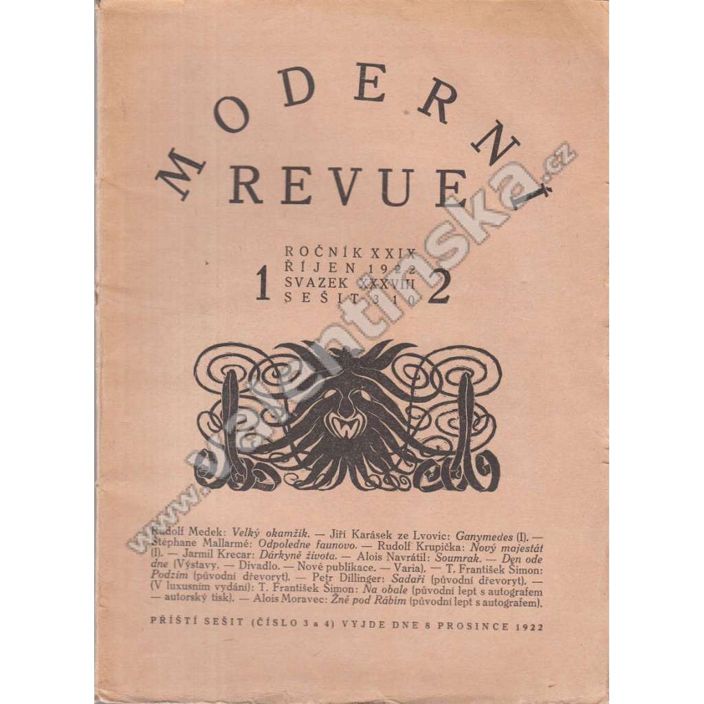 Moderní revue, r. XXIX (sv. XXXVIII.), 1922-23