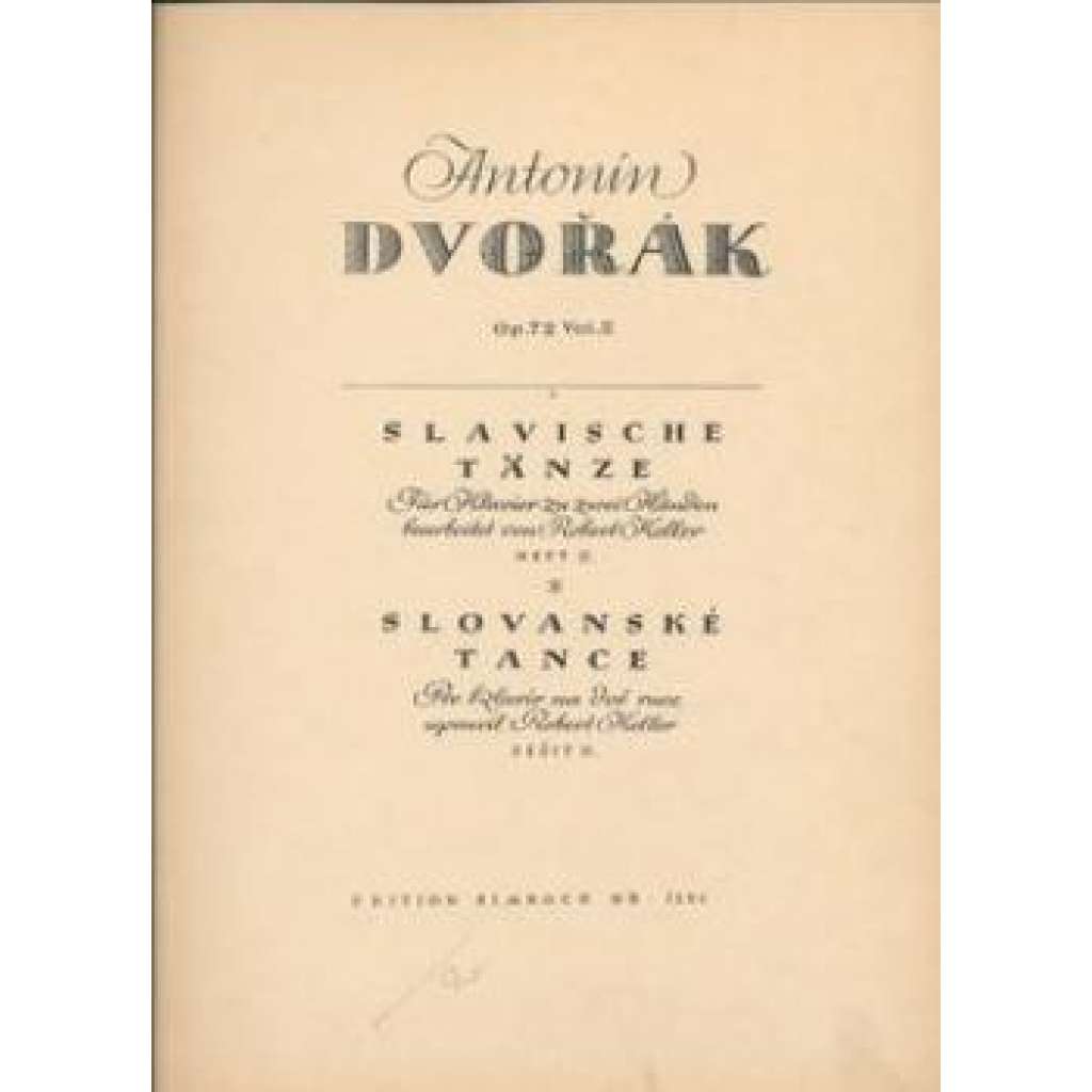 Slovanské tance Op.72, Vol.II.