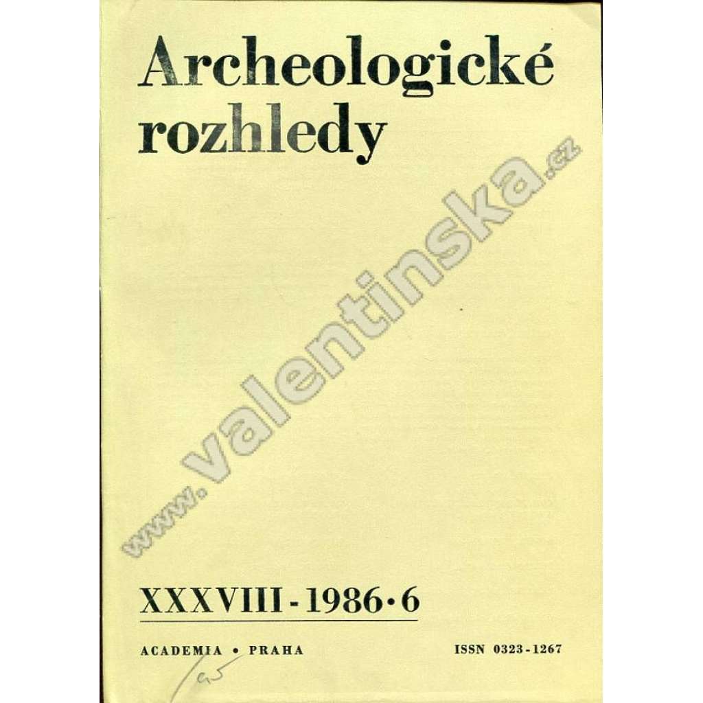 Archeologické rozhledy, 1986/6