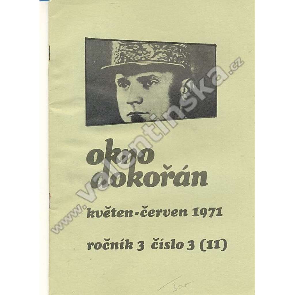 Okno dokořán, roč. 3; číslo 3; 1971 (exil)