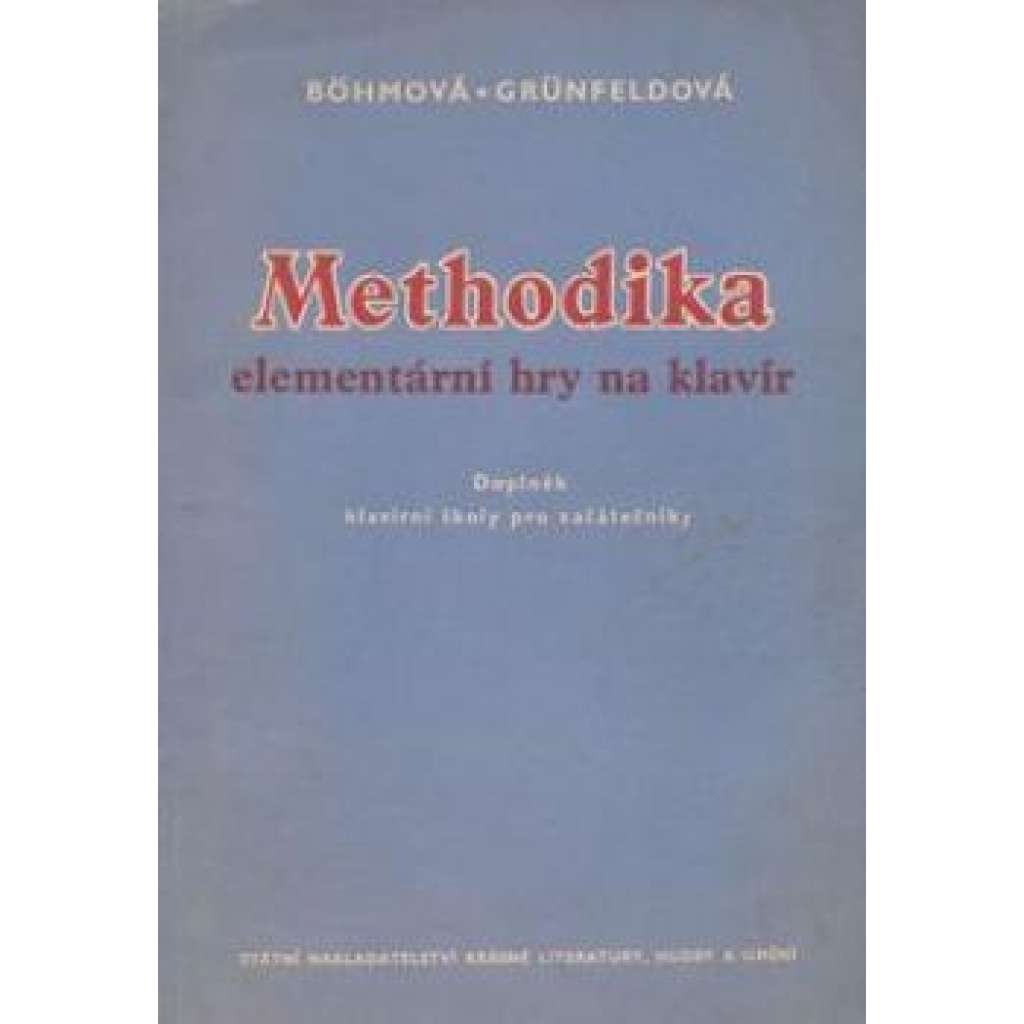 Methodika elementární hry na klavír