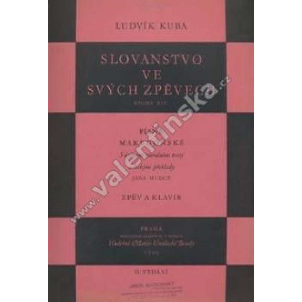 Slovanstvo ve svých zpěvech XIV.. Písně makedonské část VIII.,  Písně jihoslovanské.část V.