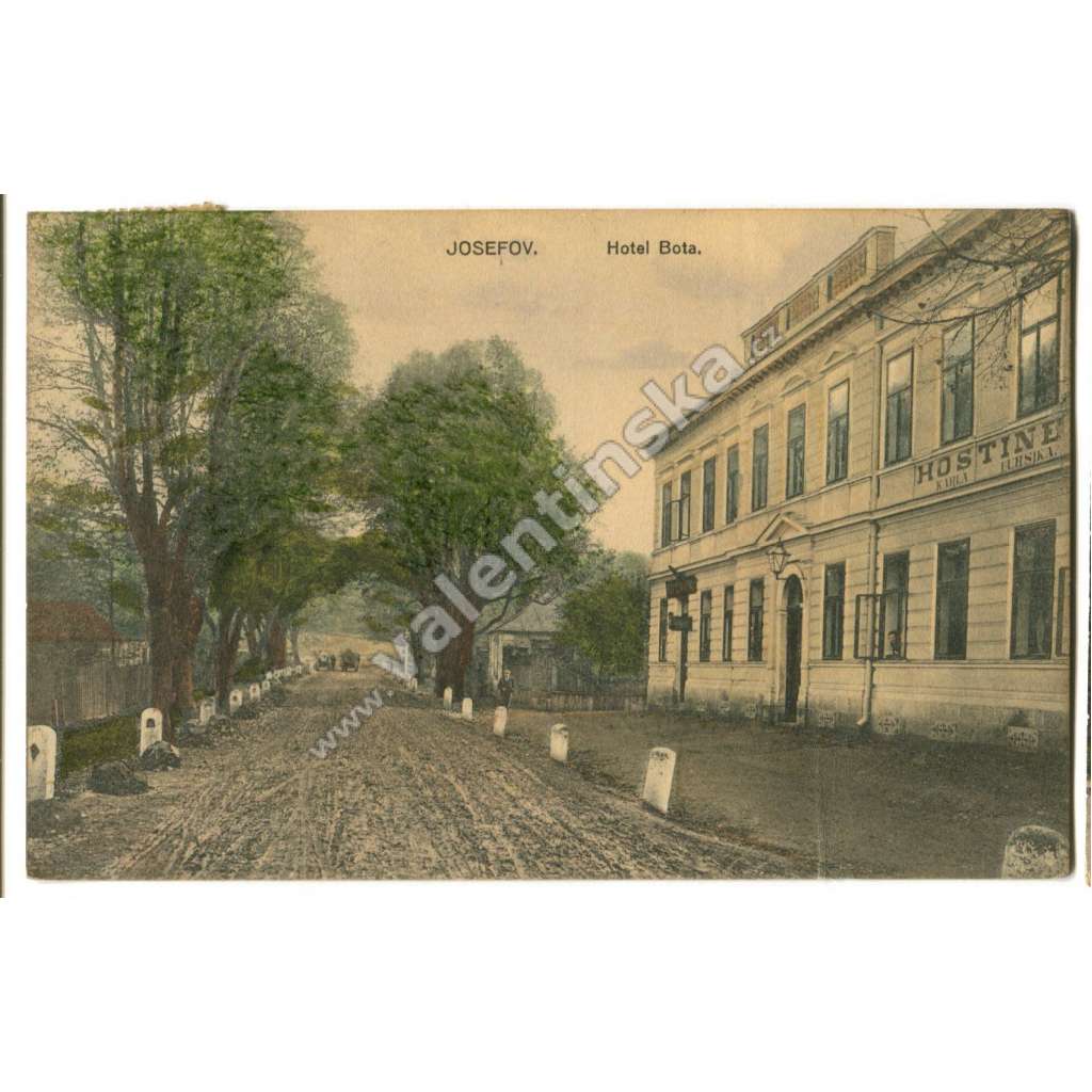 Josefov, Náchod. hotel Bota, hostinec