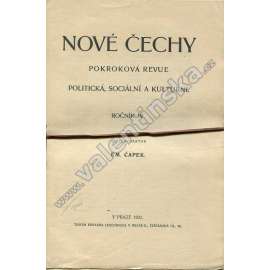 Nové Čechy, r. IV. (1921) Pokroková revue politická, sociální a kulturní [levicový časopis; socialismus]