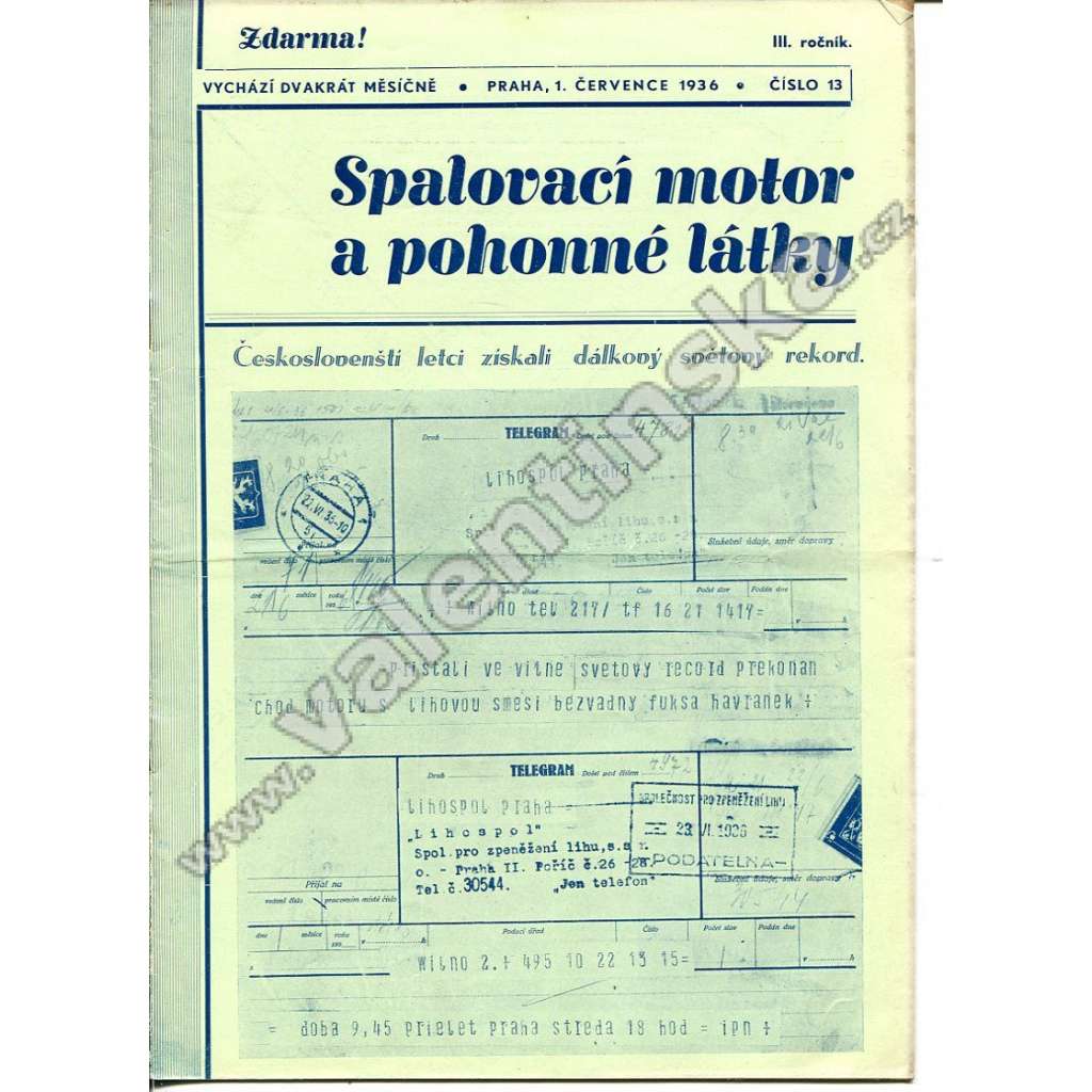 ČASOPIS SPALOVACÍ MOTOR A POHONNÉ LÁTKY III/13