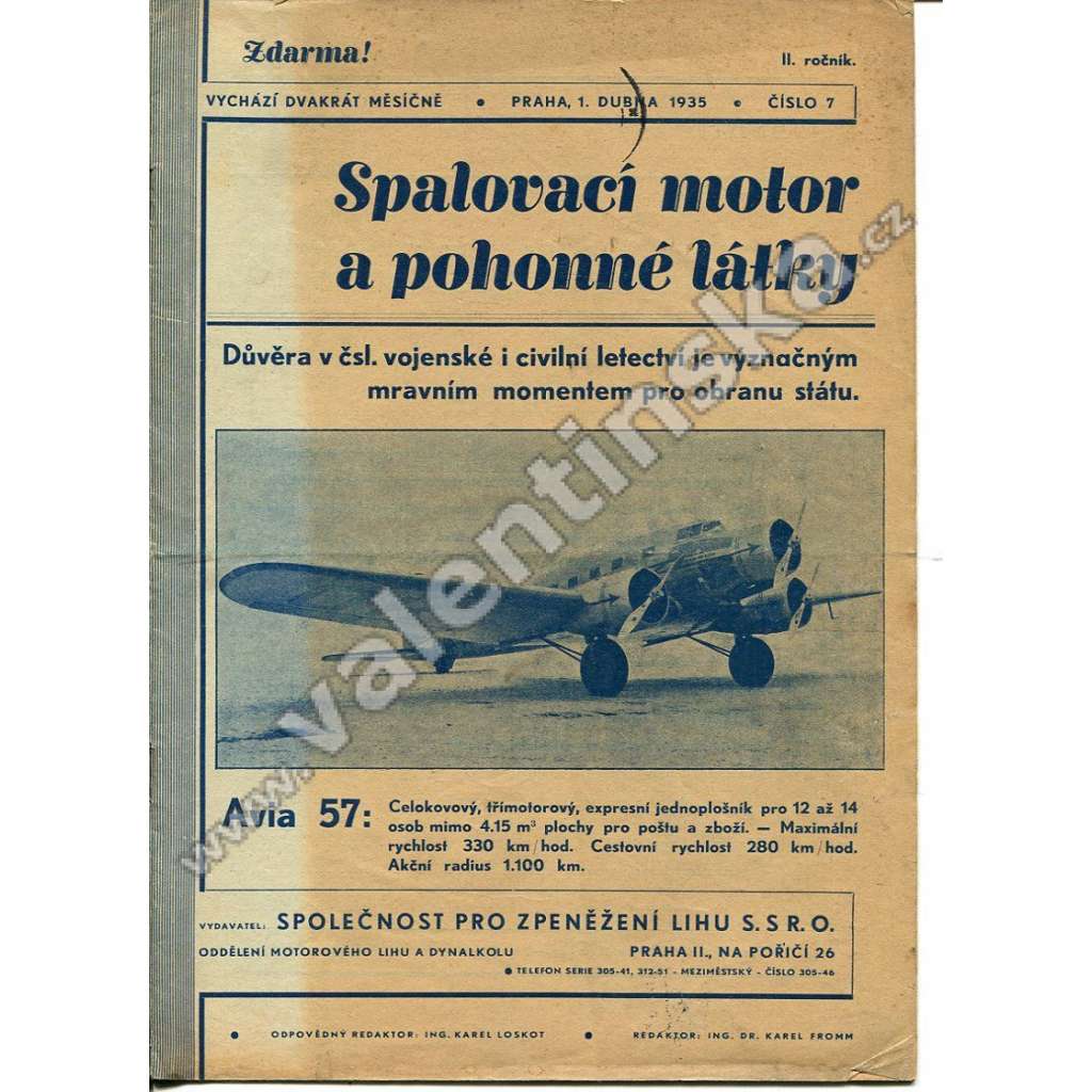 ČASOPIS SPALOVACÍ MOTOR A POHONNÉ LÁTKY II/7