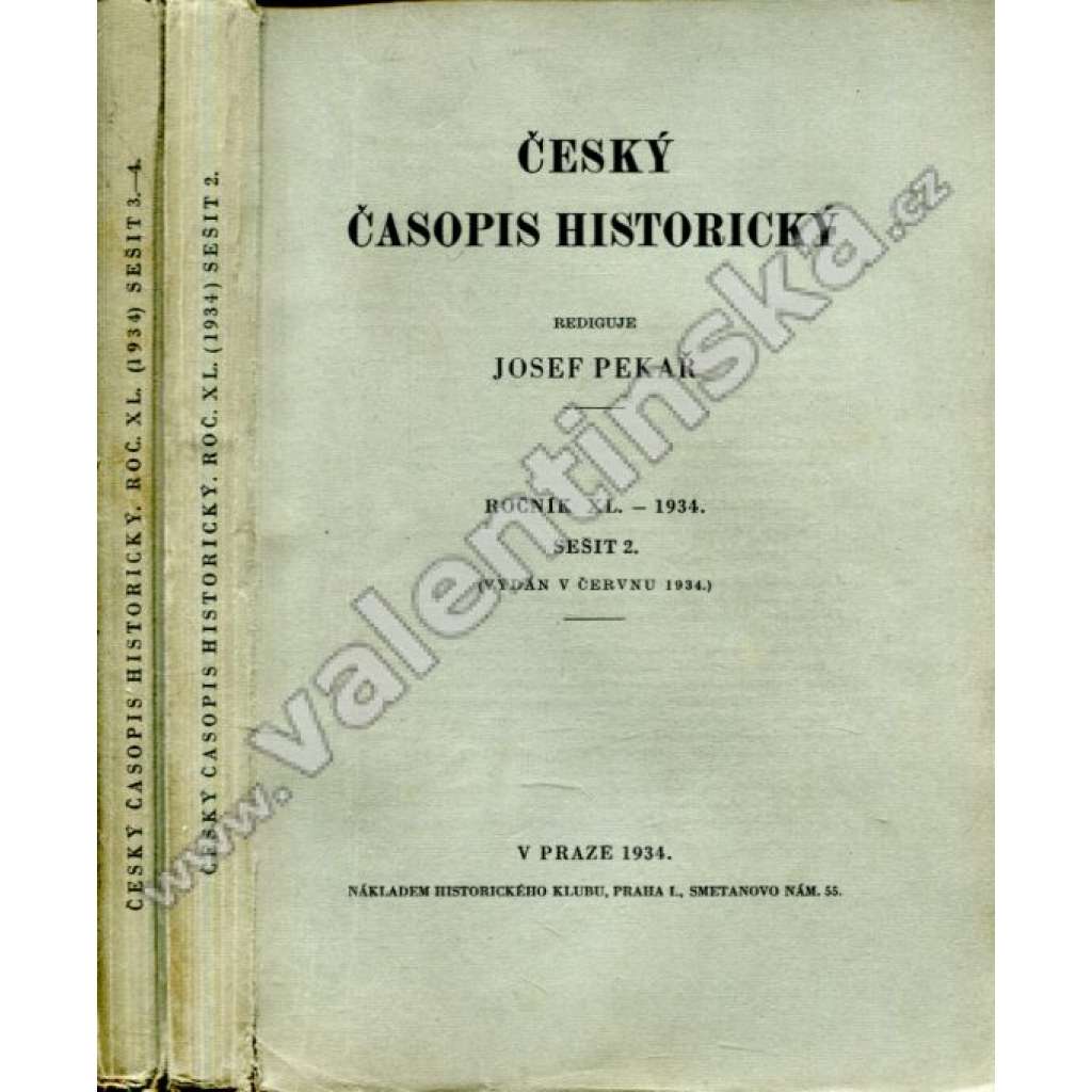 Český časopis historický,ročník XL,sešit 2.-4,1934