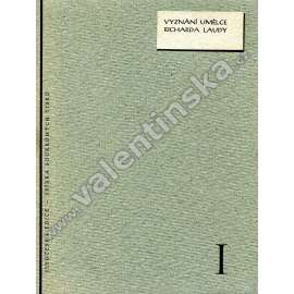 Vyznání umělce Richarda Laudy (Jihočeská edice, I.) [Richar Lauda, malíř, malířství, kresba Hugo Boettinger]