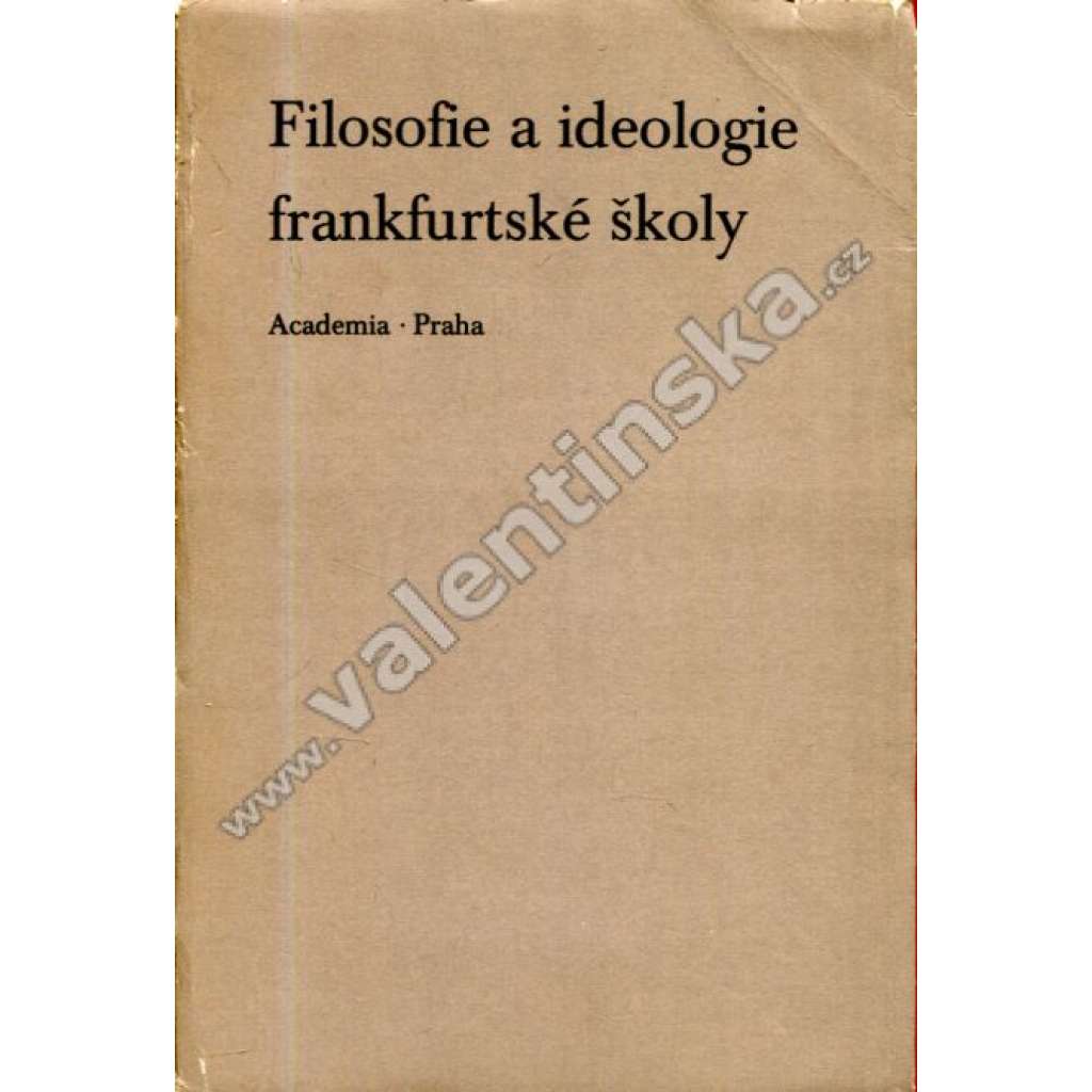 Filosofie a ideologie frankfurtské školy