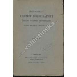 Třetí desítiletý rejstřík bibliografický ČČH