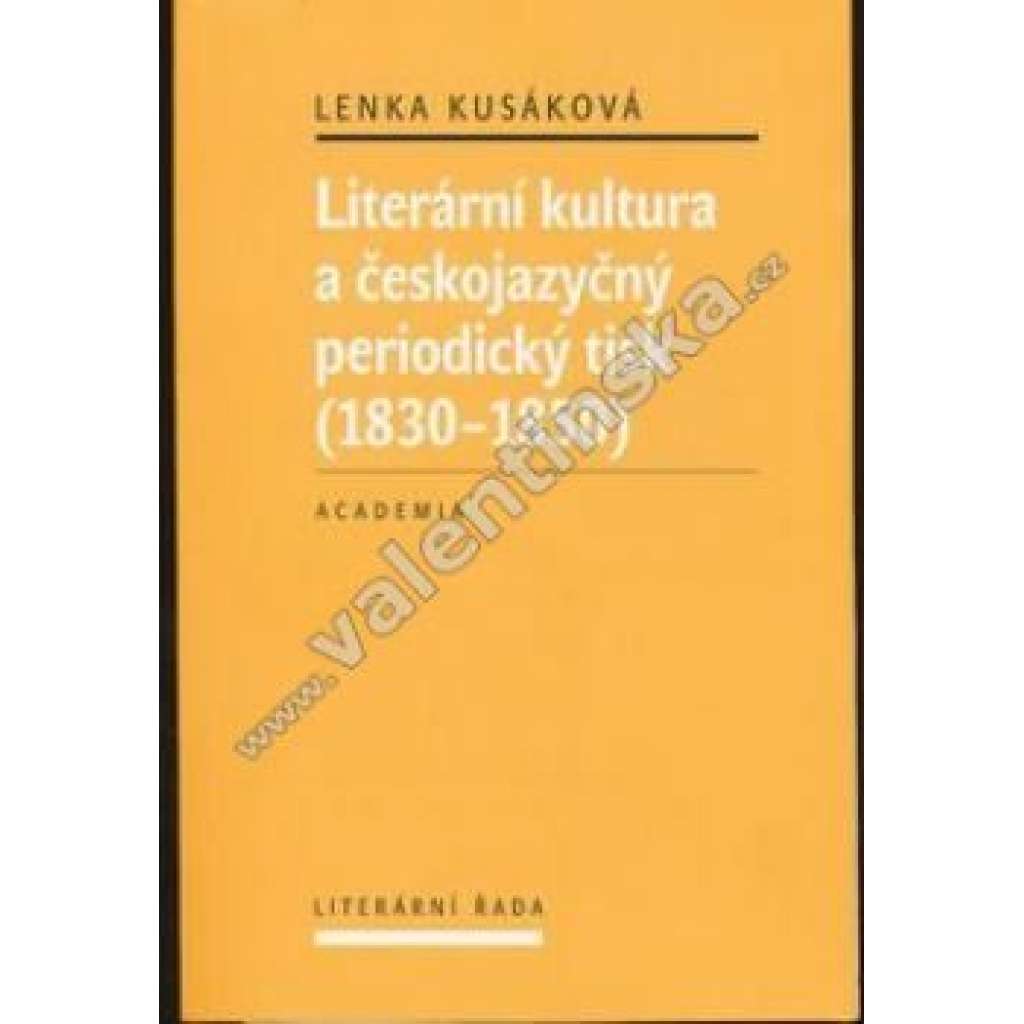 Literární kultura a českojazyčný periodický tisk