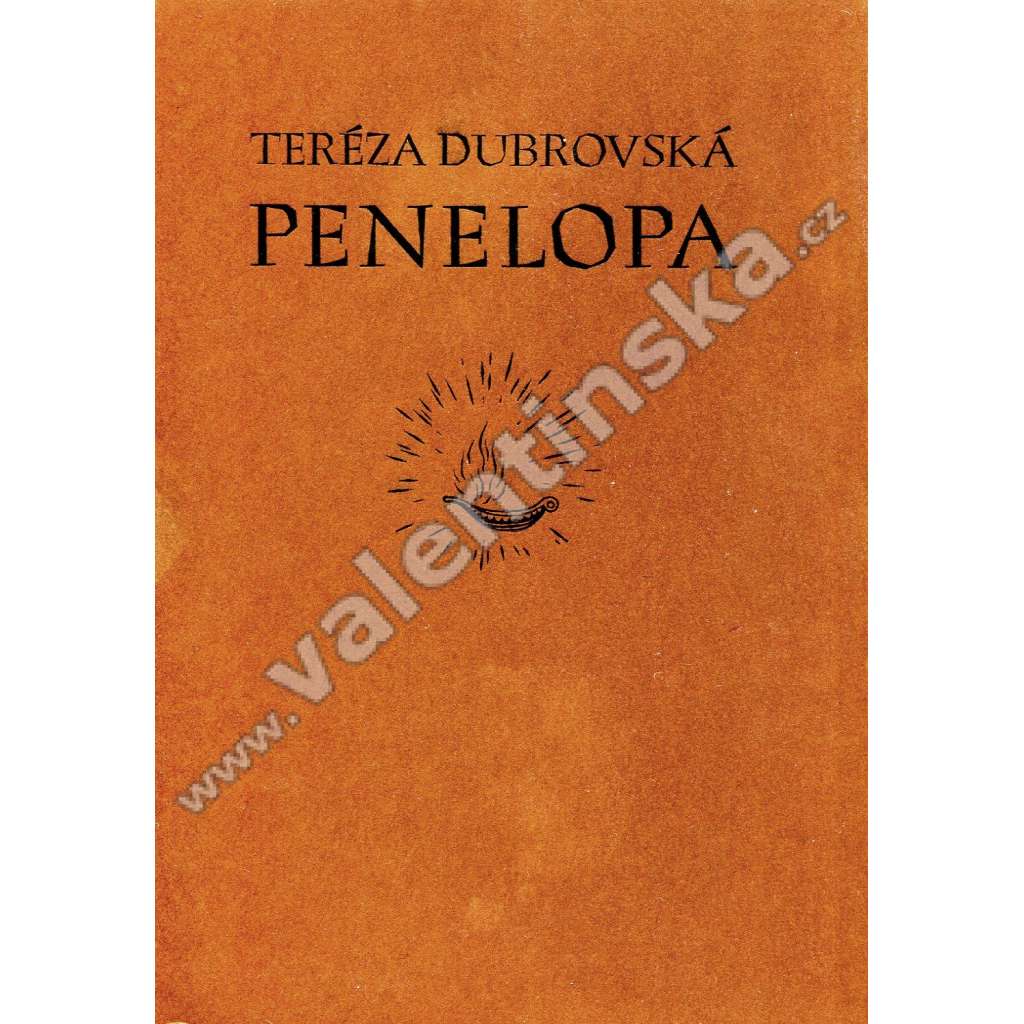 Penelopa (poezie, podpis Teréza Dubrovská, podpis a grafika T. F. Šimon, typografie Vojtěch Preissig)