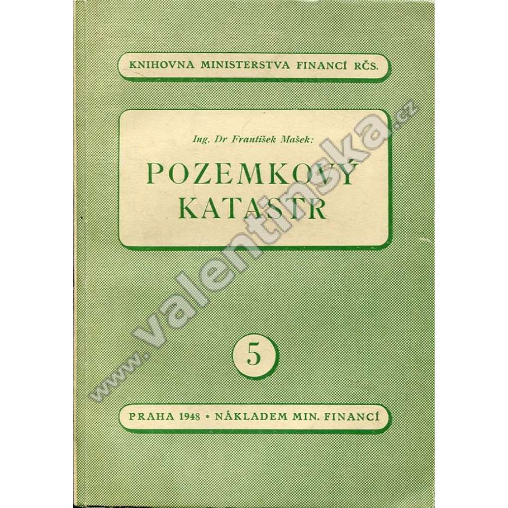 Pozemkový katastr Pozemkový katastr