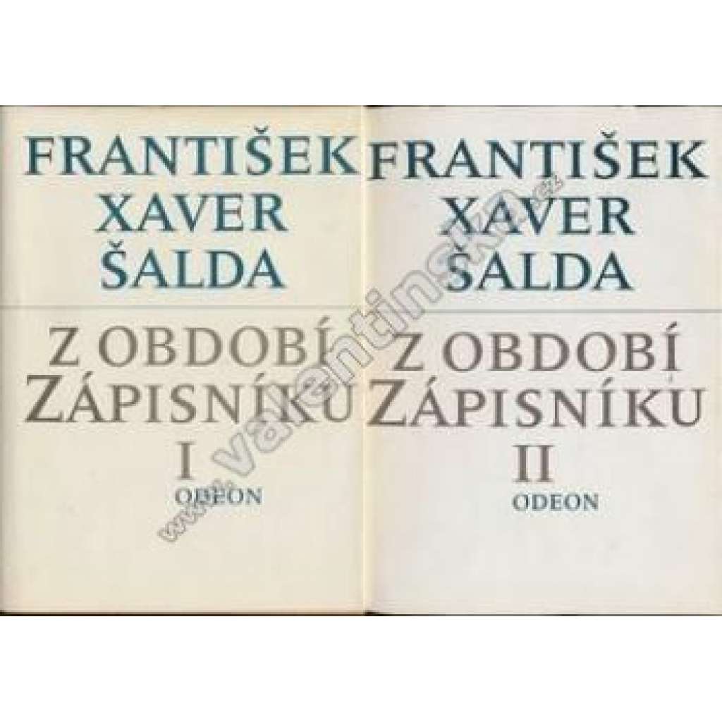 Z období Zápisníku -  2 svazky (František X. Šalda - Zápisník)