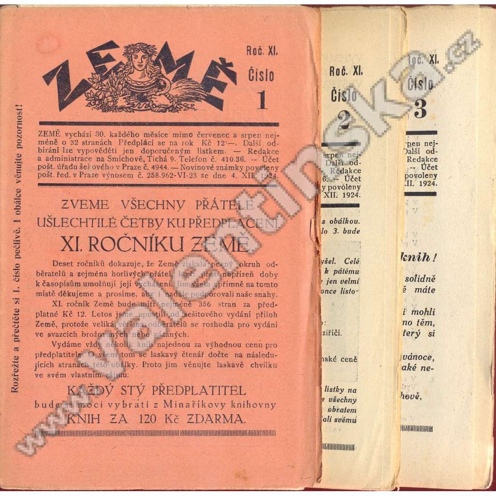 Země, r. XI. (1930), v sešitech