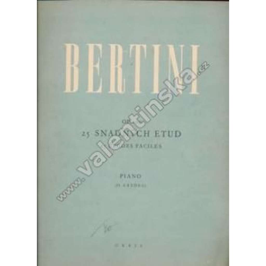 25 snadných etud. Op. 100