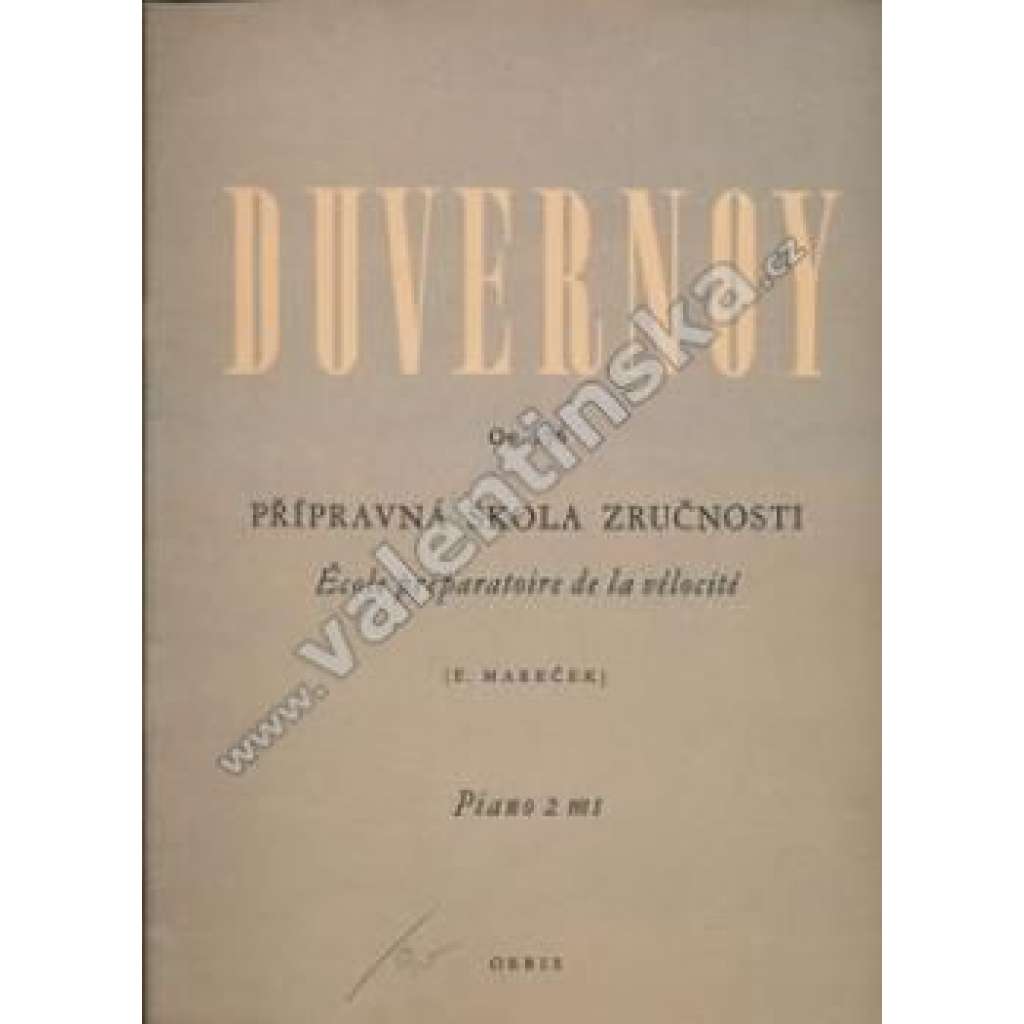 Přípravná škola zručnosti  Op.276