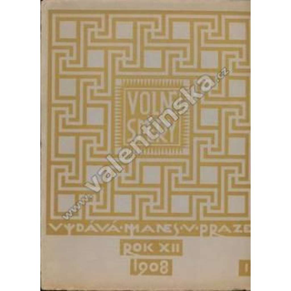 Časopis Volné směry, ročník XII. č.1-9
