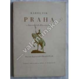 Praha v barevných dřevorytech [49x grafika Staré Prahy - barevný dřevoryt Karel Vik, pohledy na Prahu]