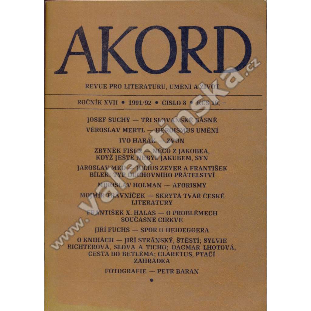 Akord, č. 8., r. XVII. (1991/92)