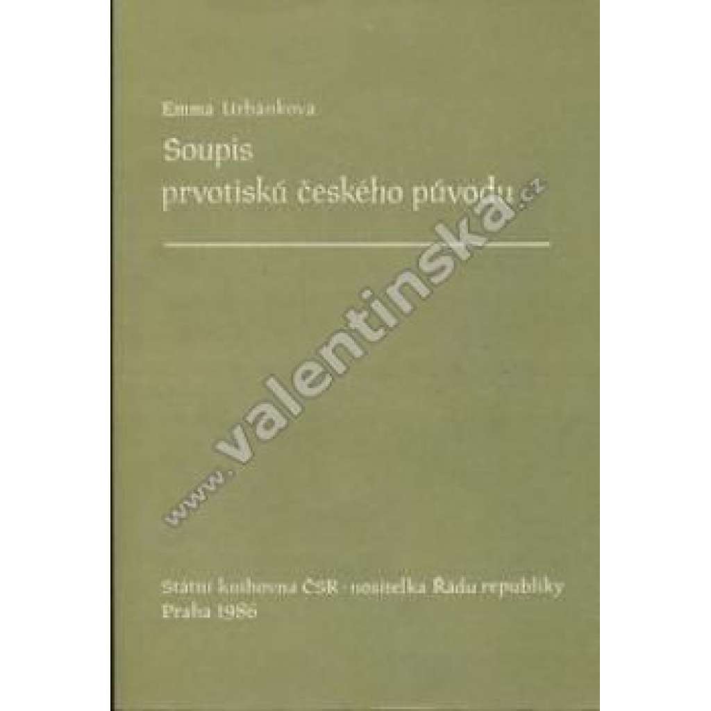 Soupis prvotisků českého původu