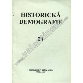 Historická demografie, 21 (1997) (sociologie, mj. M. Tošnerová - Obyvatelstvo města Berouna v pol. 17. stol.; Židovská minorita na Moravě a její služebnictvo v době utváření moderní společnosti 1869-1938)