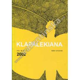 Klapalekiana, vol. 38, no. 3-4 (2002)